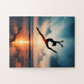 ballerina and lake with sunset puzzle (Horizontal)