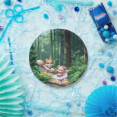 Ballerina animals pappteller (Party)