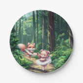 Ballerina animals pappteller (Vorderseite)