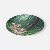 Ballerina animals pappteller (Schrägansicht)