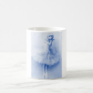 Ballerina Anna Pawlowa,blau,vintage,foto. Kaffeetasse
