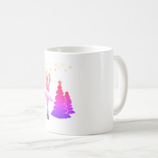 Ballerina Art Classic Weiße Tasse (VorderseiteRechts)