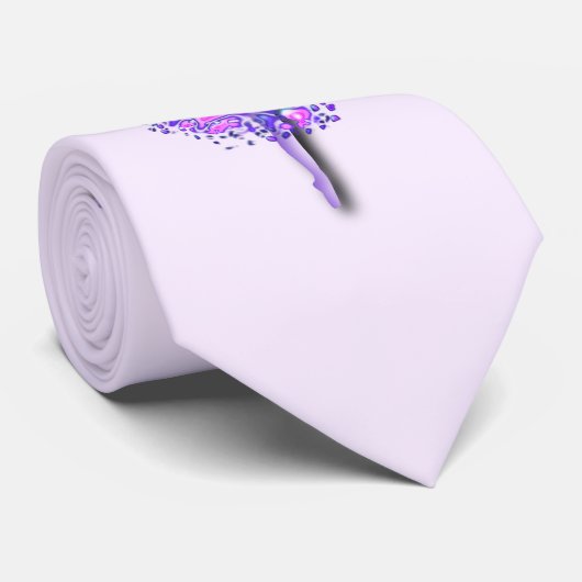 Ballerina Art Lila Dance - Ballet Dancer Zeichnend Krawatte (Gerollt)