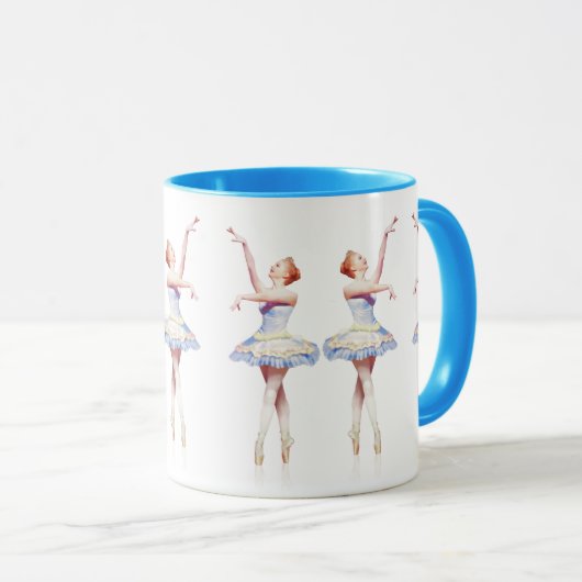 Ballerina auf Pointe Tasse (VorderseiteRechts)