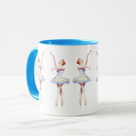 Ballerina auf Pointe Tasse (Vorderseite Links)
