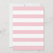 Ballerina Baby Dusche Einladung (Rückseite)