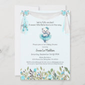 Ballerina Baby Girl Dusche Tutu spannender Polar B Einladung (Vorderseite)