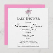 Ballerina Baby Shower Einladung (Vorne/Hinten)