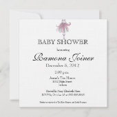Ballerina Baby Shower Einladung (Vorderseite)