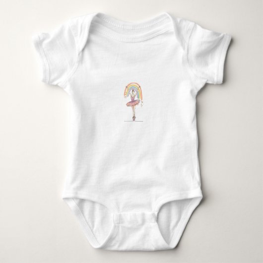 Ballerina Baby Strampler (Vorderseite)