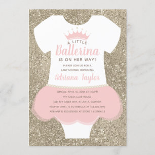 Ballerina-Babyparty-Einladung Einladung