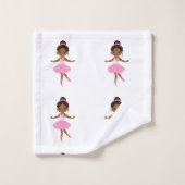 Ballerina Badhandtuch Set (Waschlappen)
