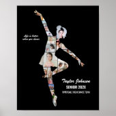 Ballerina Ballet Dance Custom Dancer Photo Collage Poster (Vorne)