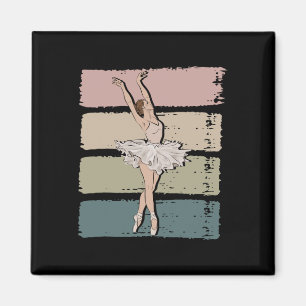 Ballerina Ballet Dancer Ballet Tanzen Retro Balle Magnet