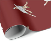 Ballerina Ballet Dancer Geschenkpapier (Rolleneckpunkt)