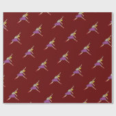 Ballerina Ballet Dancer Geschenkpapier (Flach)