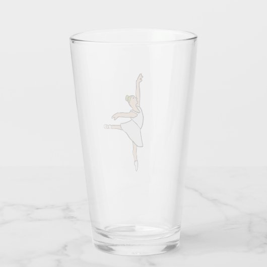 Ballerina Ballet Dancer Glas (Rückseite)