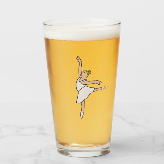 Ballerina Ballet Dancer Glas (Vorne (Gefüllt))