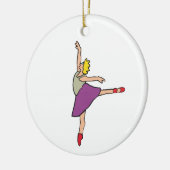 Ballerina Ballet Dancer Keramik Ornament (Links)