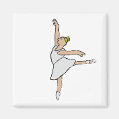 Ballerina Ballet Dancer Magnet (Vorne)