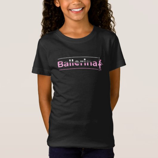 Ballerina - Ballet Dancer Minimalistische Art T-Shirt (Vorderseite)