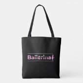 Ballerina - Ballet Dancer Minimalistische Art Tasche (Rückseite)