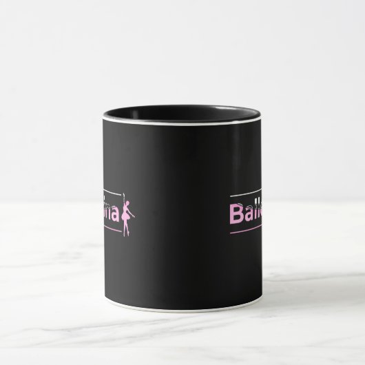 Ballerina - Ballet Dancer Minimalistische Art Tasse (Zentrum)