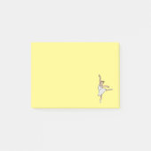 Ballerina Ballet Dancer Post-it Klebezettel (Vorderseite)
