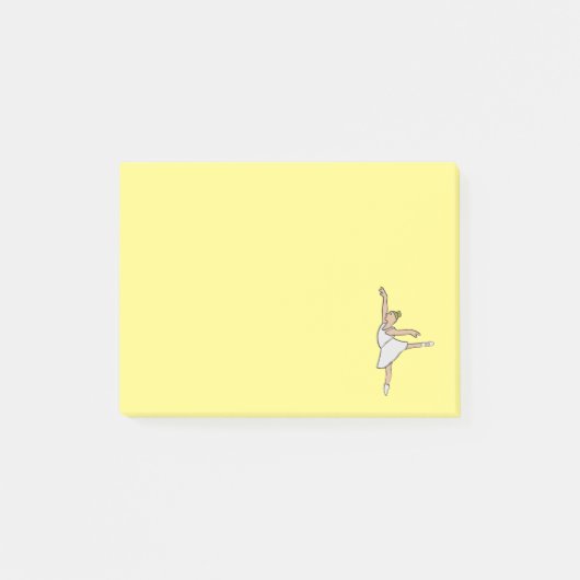 Ballerina Ballet Dancer Post-it Klebezettel (Vorderseite)