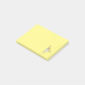 Ballerina Ballet Dancer Post-it Klebezettel (angewinkelt)