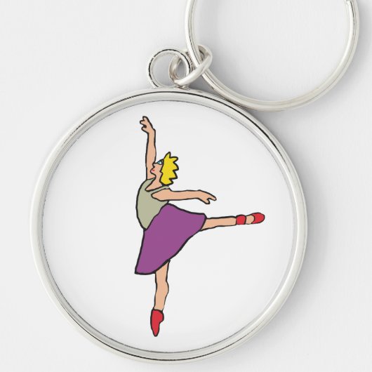 Ballerina Ballet Dancer Schlüsselanhänger (Vorne)