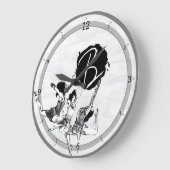 Ballerina Ballet Dancing Clocks Große Wanduhr (Winkel)