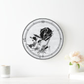 Ballerina Ballet Dancing Clocks Große Wanduhr (Zuhause)