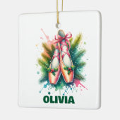 Ballerina Ballet Enthusiasten Personalisierten Wei Keramikornament (Links)