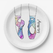 Ballerina Ballet Geburtstagsparty Pappteller (Vorderseite)