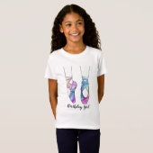 Ballerina Ballet Geburtstagsparty T-Shirt (Vorne ganz)