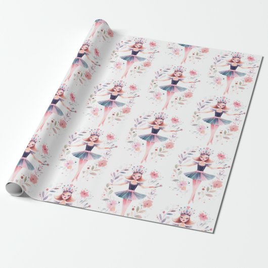 Ballerina Ballet Nutcracker Geschenkpapier (Ungerollt)