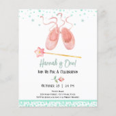 Ballerina Ballet Slippers 1Geburtstagskasse (Vorderseite)