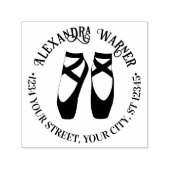 Ballerina Ballet Toe Pointe Shoes #2 Name Anschrif Permastempel (Design)