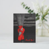 Ballerina Ballet Vielen Dank Postkarte (Stehend Vorderseite)