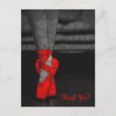 Ballerina Ballet Vielen Dank Postkarte (Vorderseite)