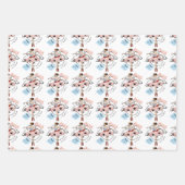Ballerina Balletcore-Muster Geschenkpapier Set (Vorderseite 3)