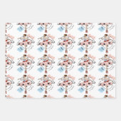 Ballerina Balletcore-Muster Geschenkpapier Set (Vorderseite)