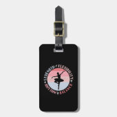 Ballerina Ballett Dancer - Mindset Values Gepäckanhänger (Vorderseite vertikal)