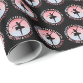 Ballerina Ballett Dancer - Mindset Values Geschenkpapier (Rolleneckpunkt)