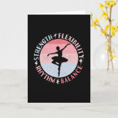 Ballerina Ballett Dancer - Mindset Values Karte (Gelbe Blume)