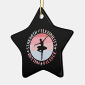 Ballerina Ballett Dancer - Mindset Values Keramik Ornament (Links)