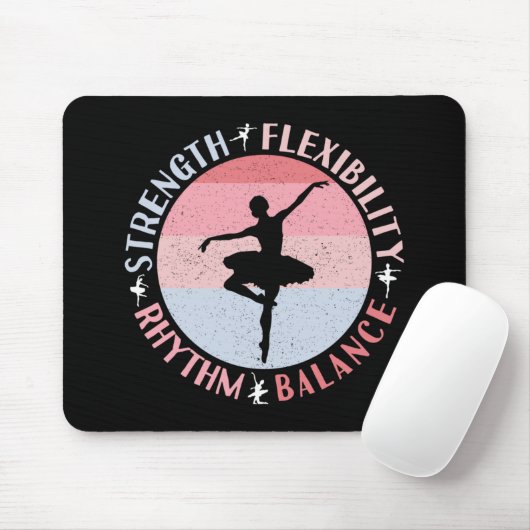 Ballerina Ballett Dancer - Mindset Values Mousepad (Mit Mouse)