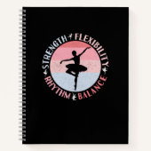 Ballerina Ballett Dancer - Mindset Values Notizblock (Vorderseite)