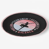 Ballerina Ballett Dancer - Mindset Values Pappteller (Schrägansicht)